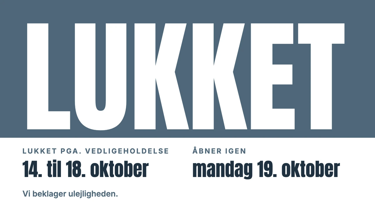 Kæmpestort LUKKET