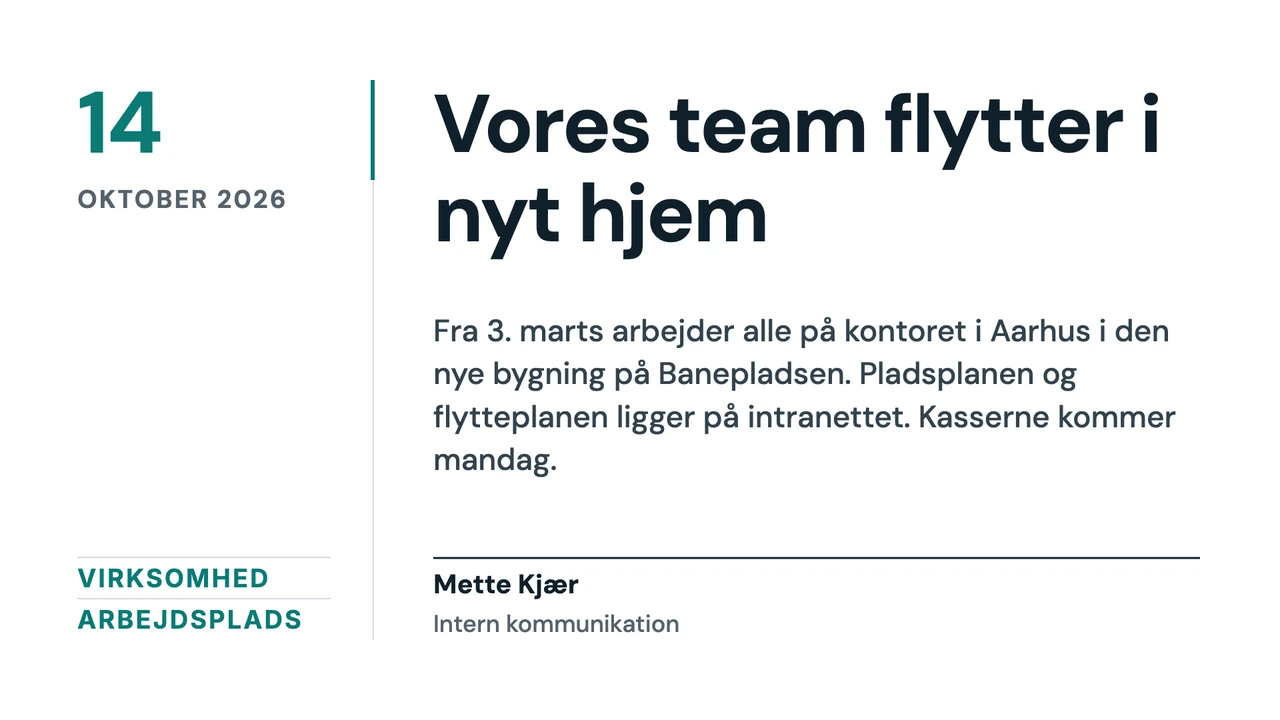 Nyhedsside med faktaspalte