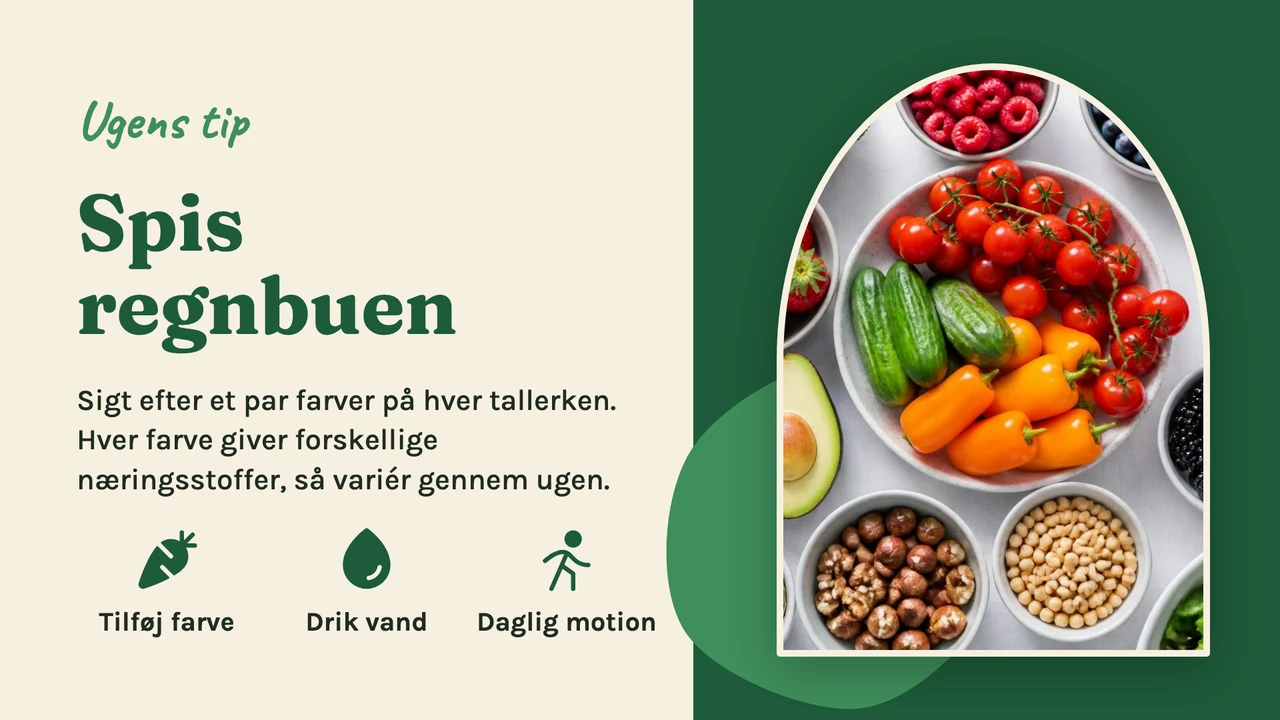 Ugens tip i buet ramme