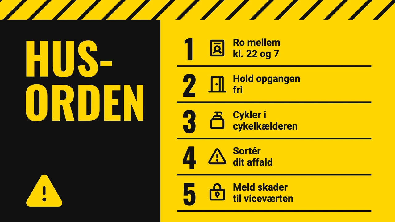 Advarselsstriber med regler