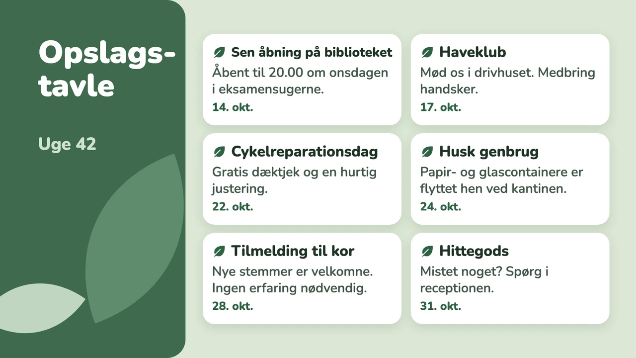 Opslagskort med salvieblade