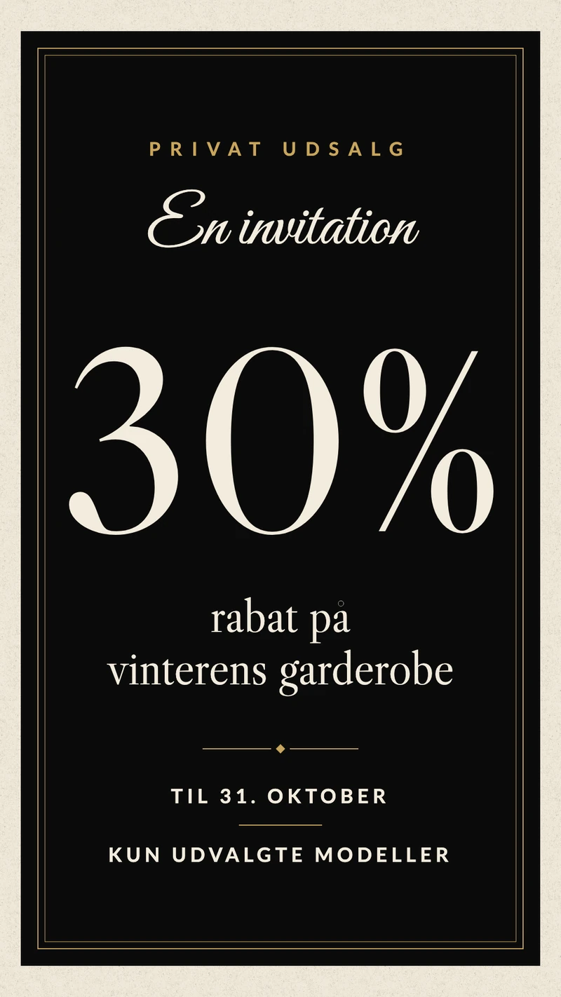 Privat udsalg med invitation