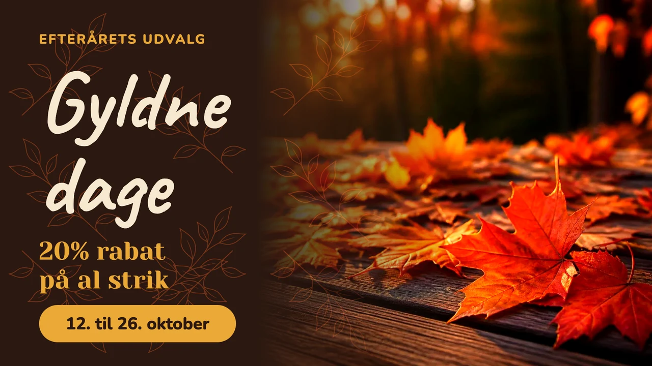 Efterårsmærkat med blade