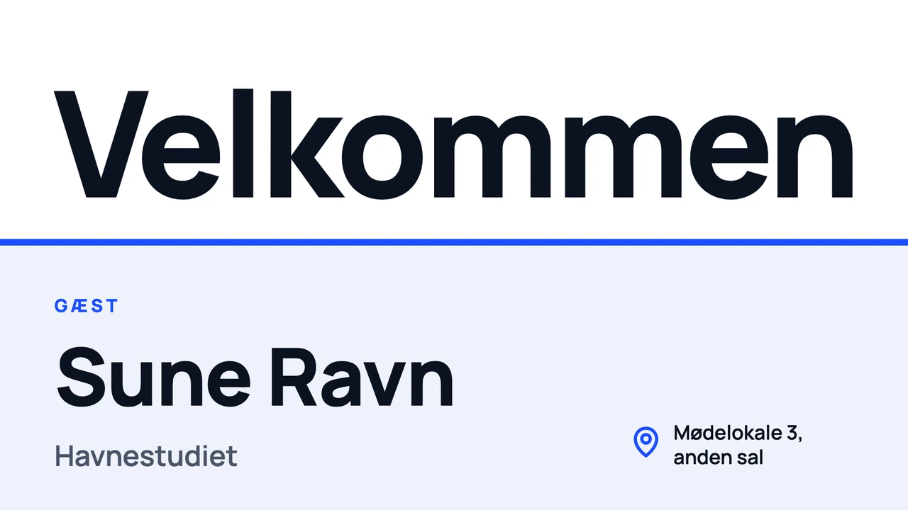 Ét kæmpeord til gæster