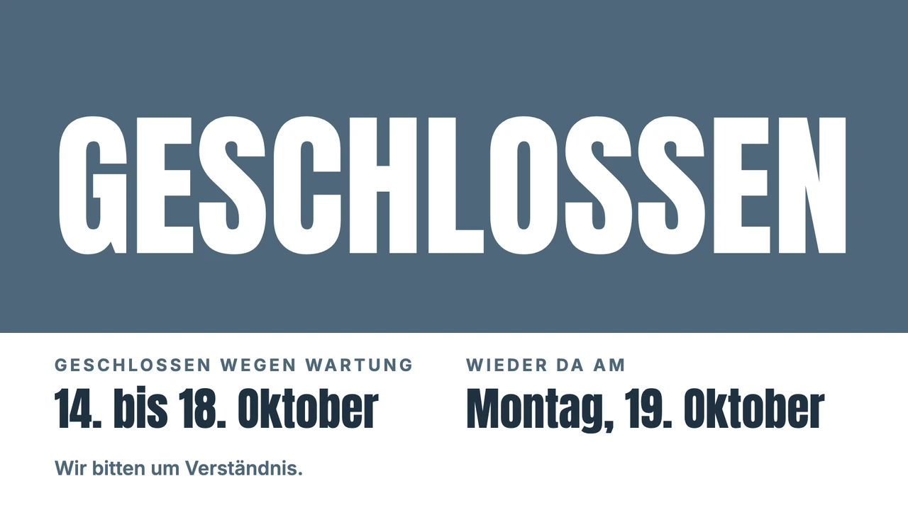 Riesiges GESCHLOSSEN