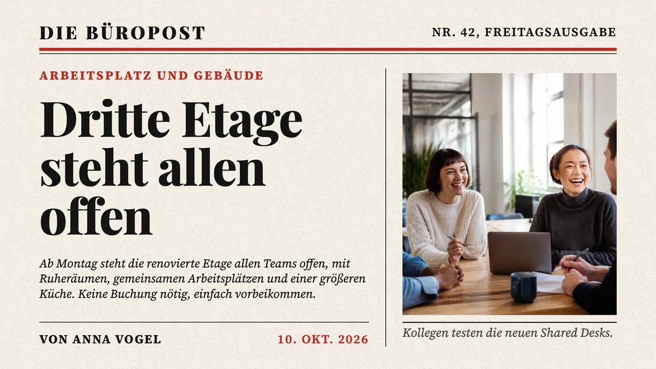 Titelseite Firmennews
