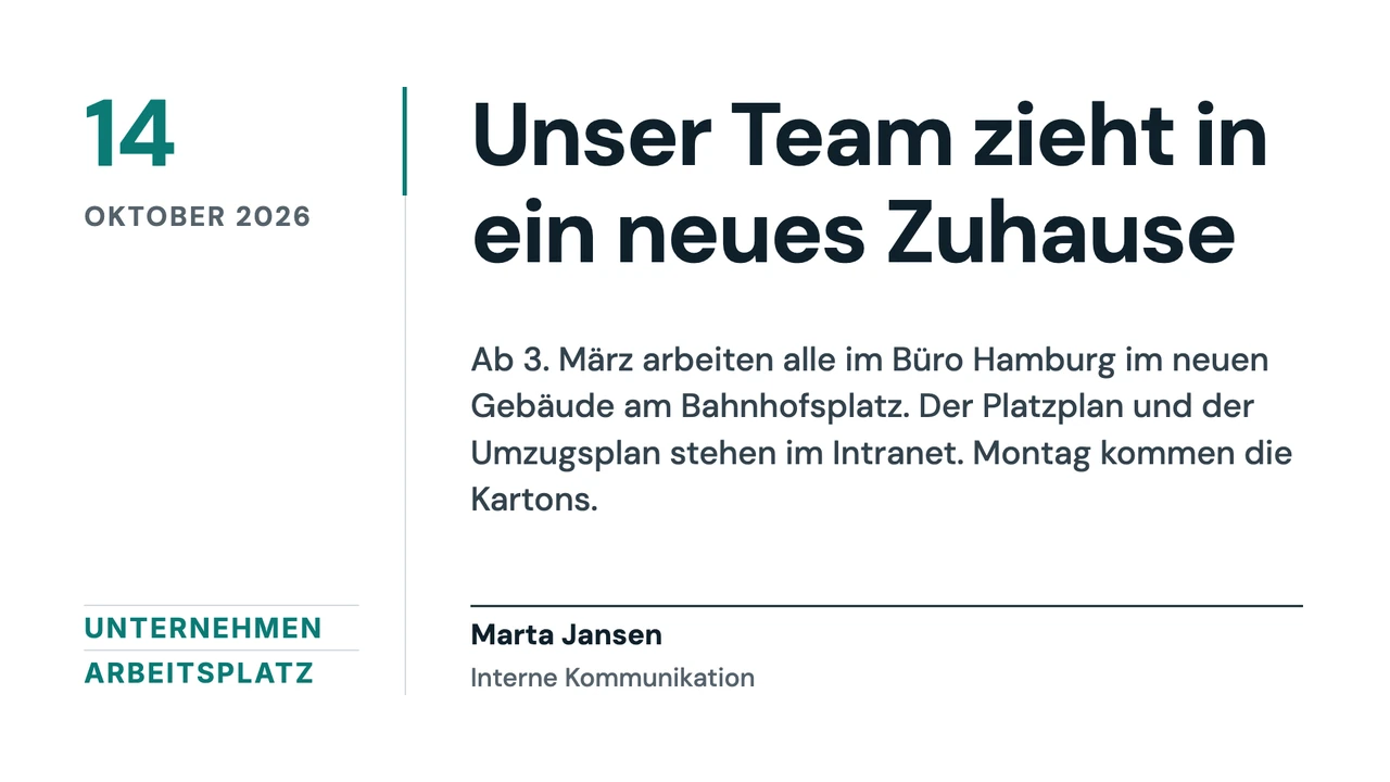 Zeitung im Karteikartenstil