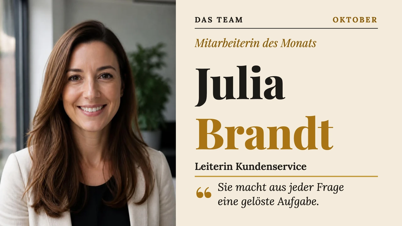 Kollegenporträt im Magazin