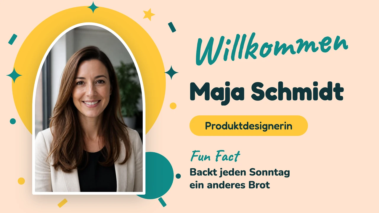 Partytür für neue Kollegen