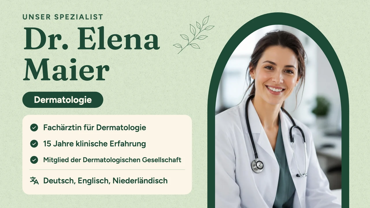 Facharzt im Türrahmen
