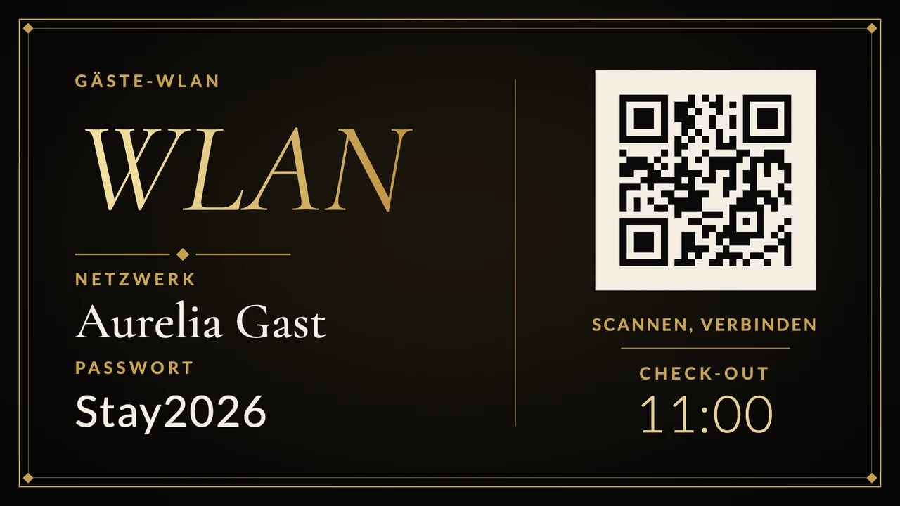 WLAN-Daten im Goldrahmen