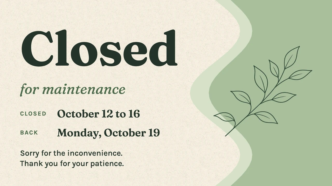 Gentle pause closed note