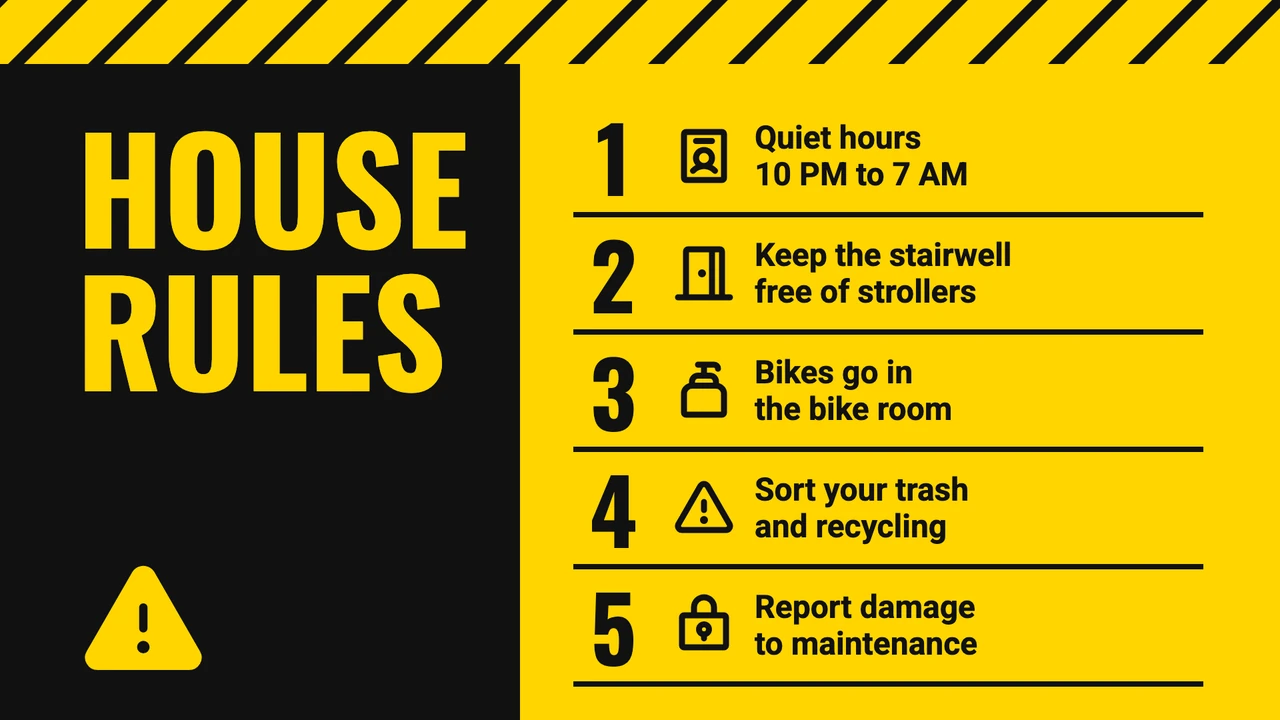 Caution stripe rules