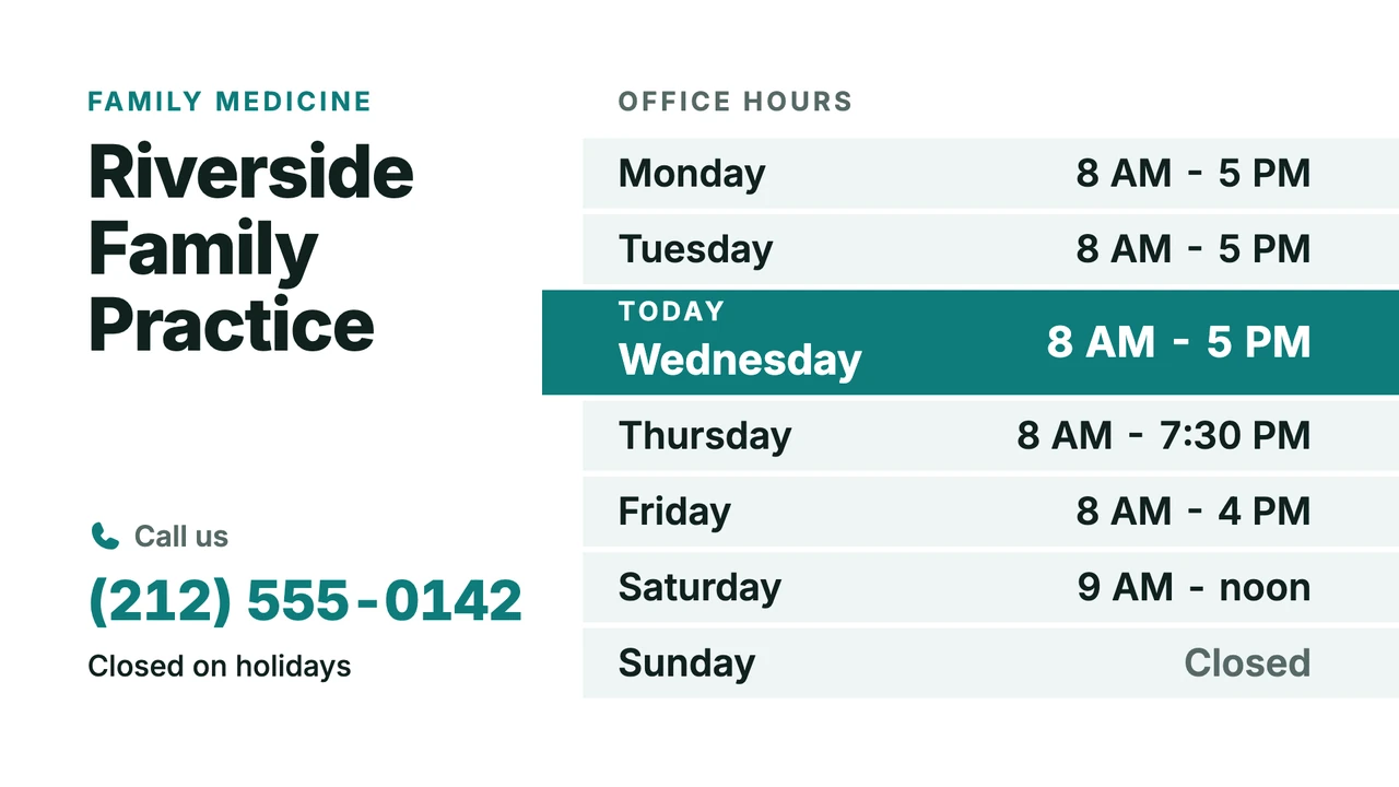 Today highlighted hours