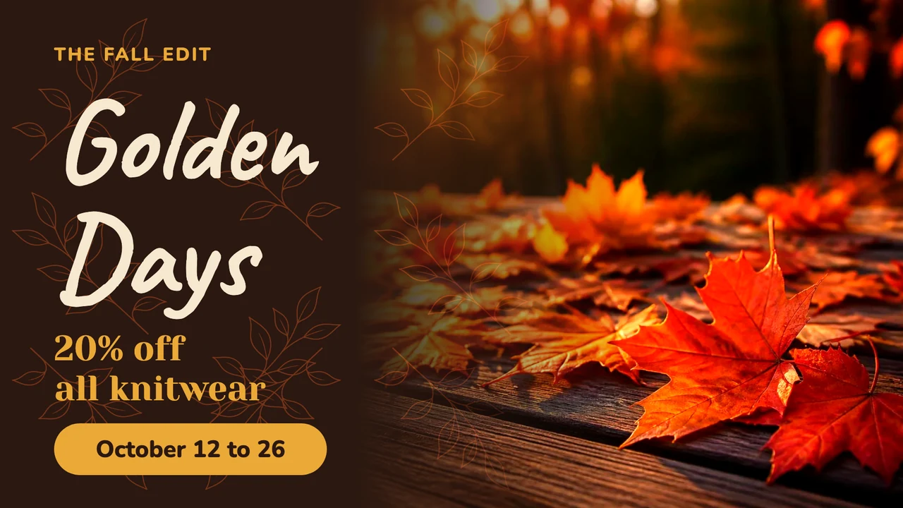 Autumn leaf label