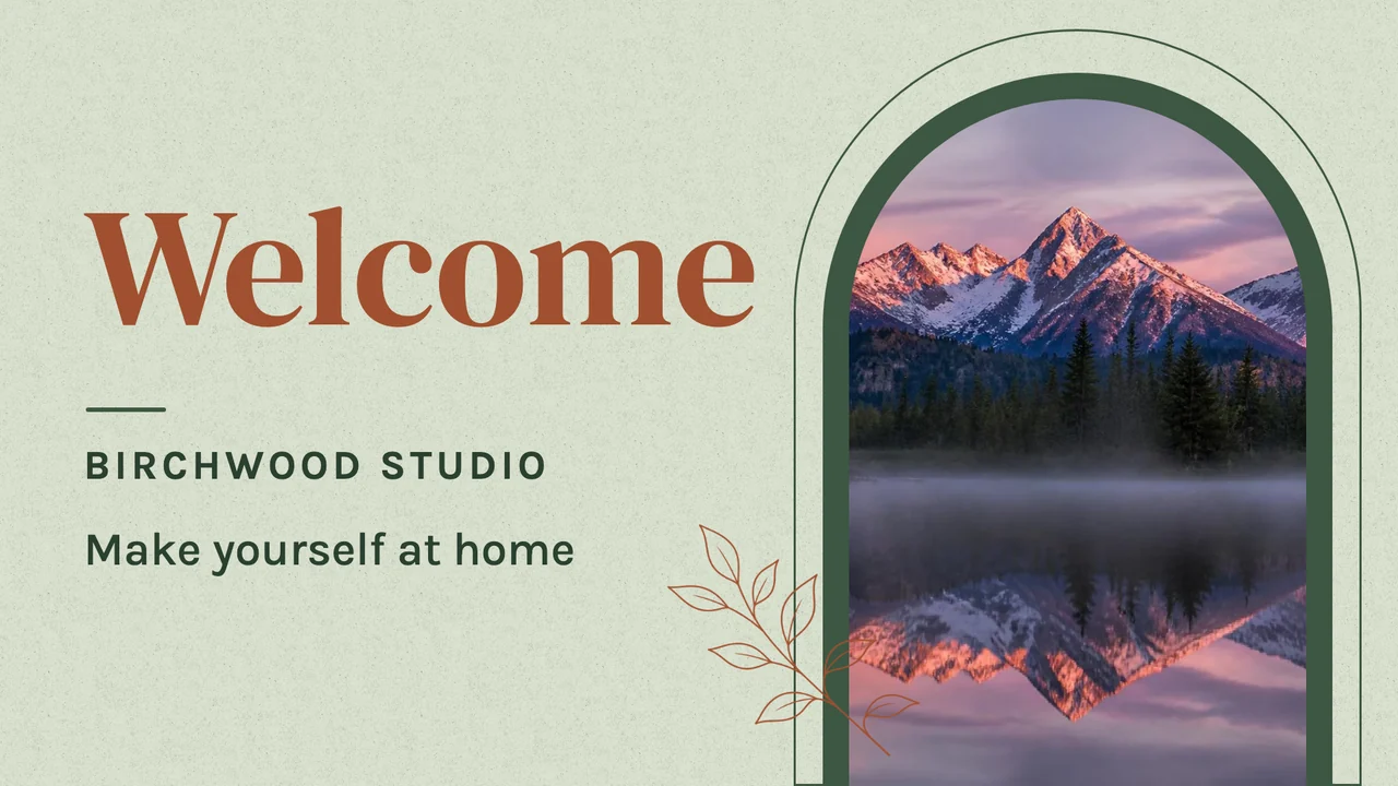 Arched window welcome