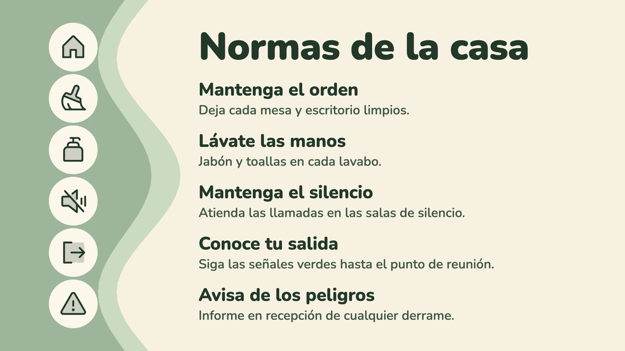 Columna de pictogramas