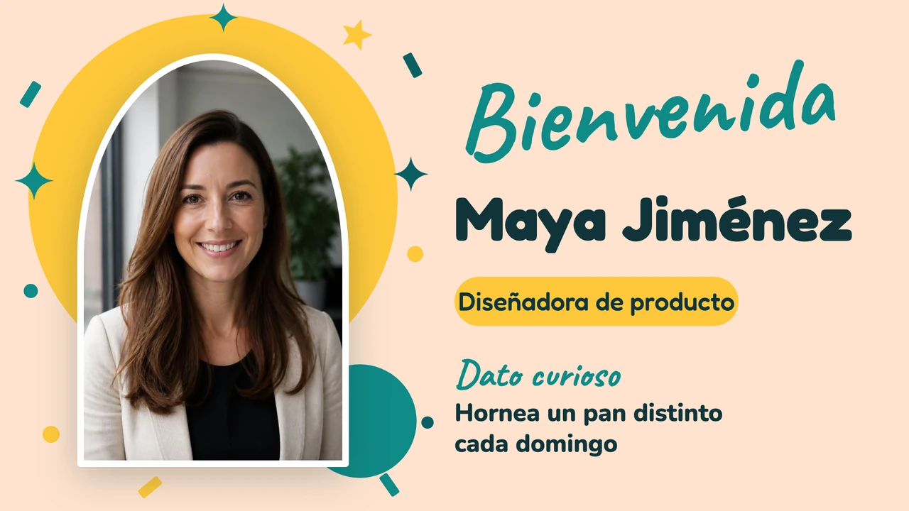 Bienvenida con confeti