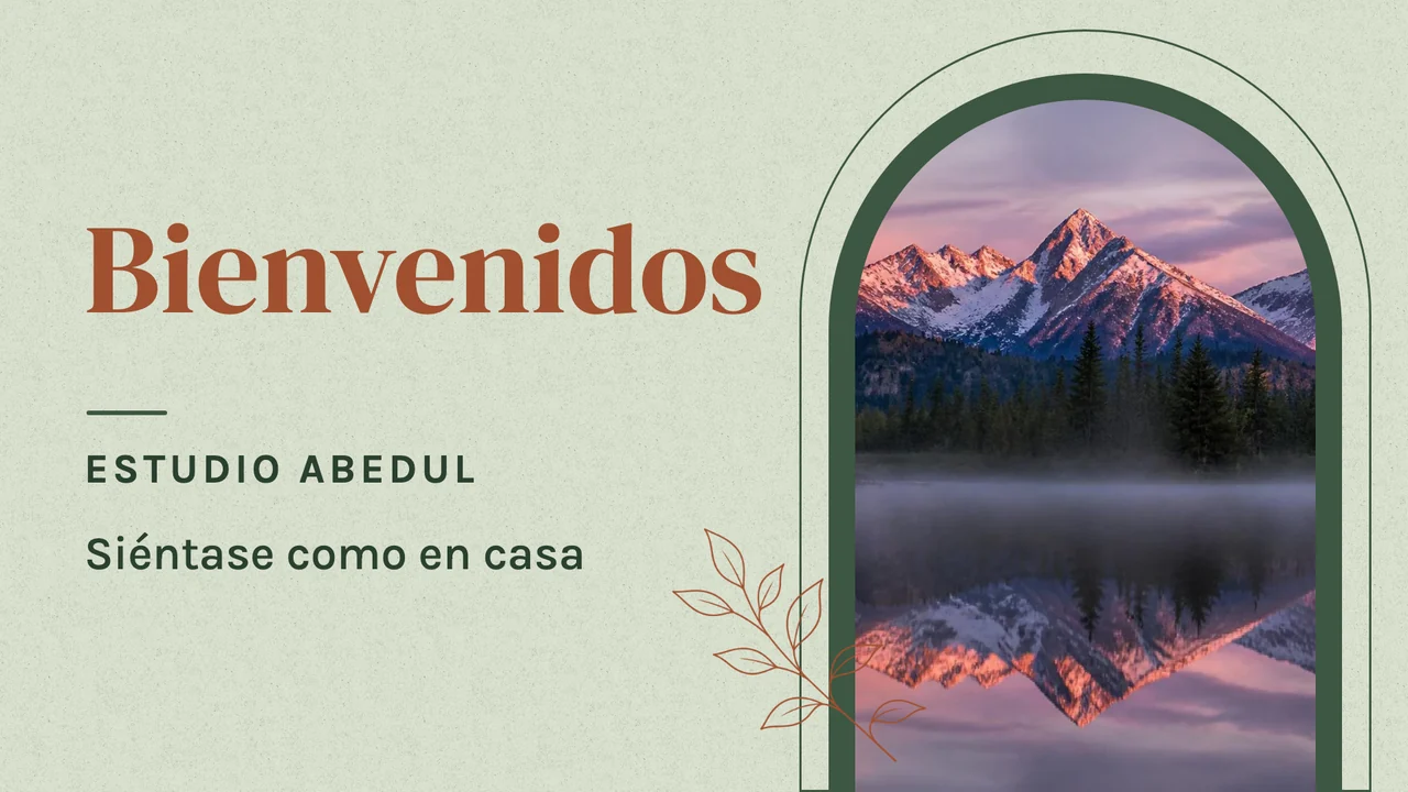 Bienvenida desde un arco