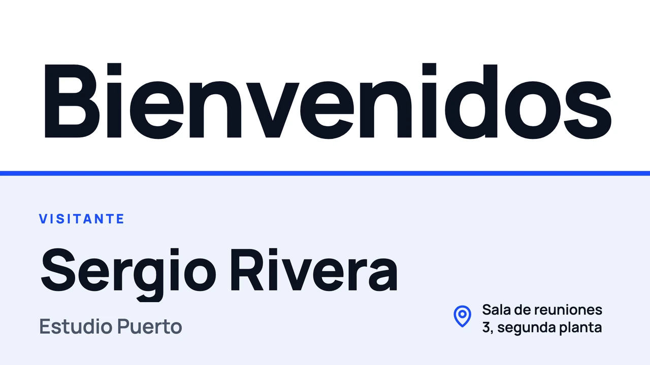 Bienvenida gigante