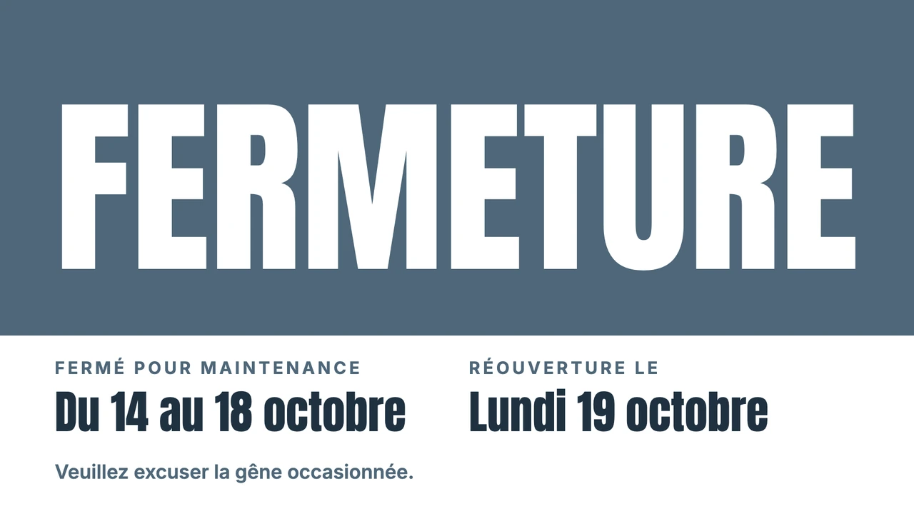 Grand mot FERMÉ