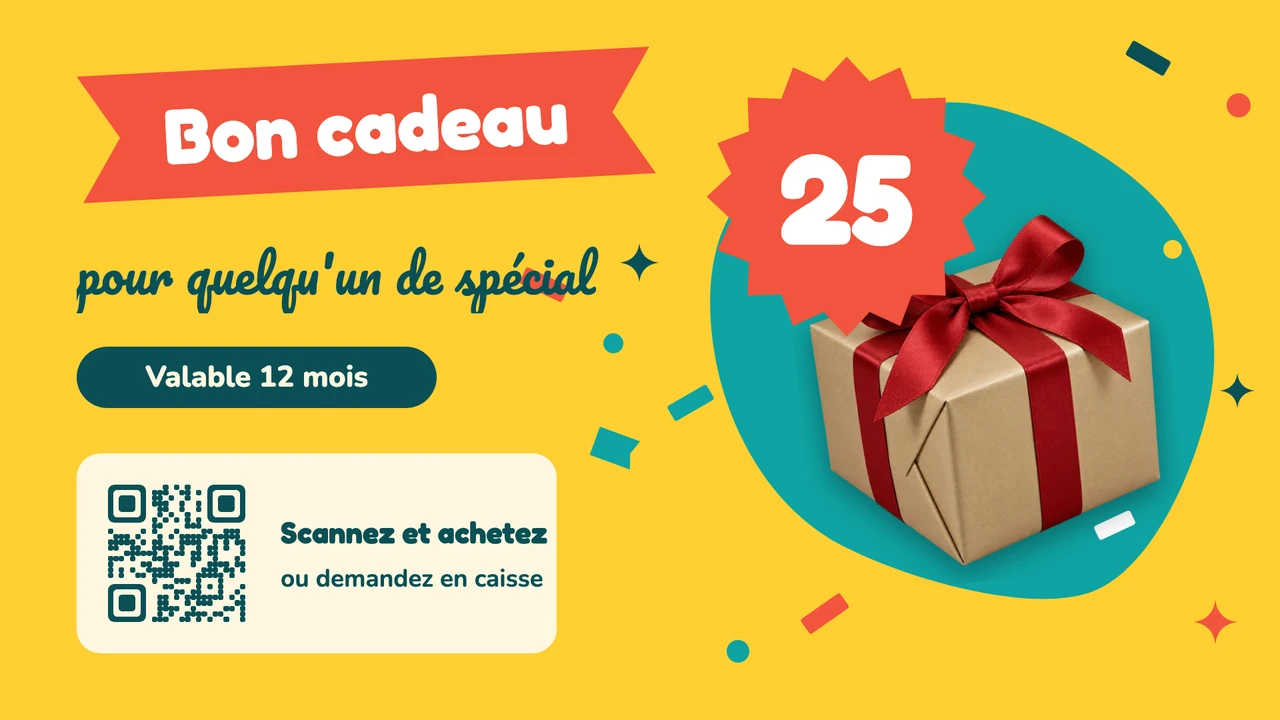 Bon cadeau avec ruban