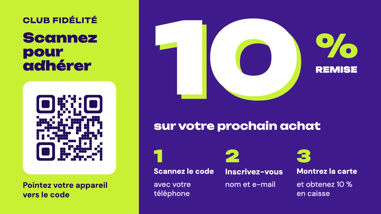 Fidélité grand chiffre QR