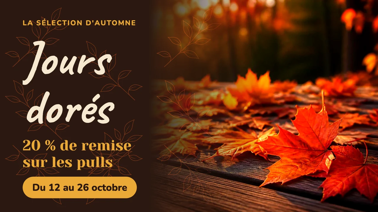 Étiquette feuilles d'automne