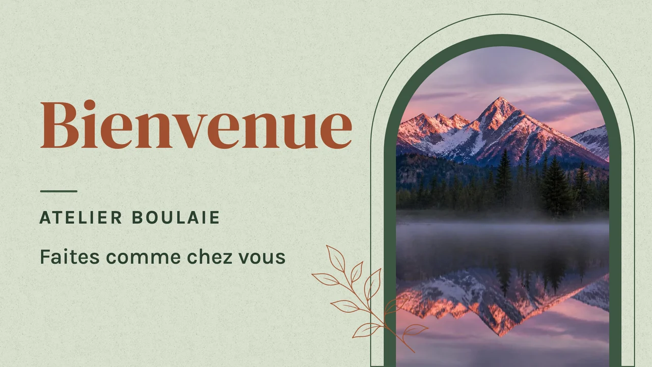 Bienvenue fenêtre en arche