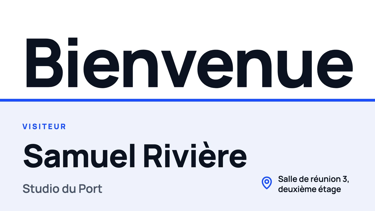 Bienvenue en un grand mot