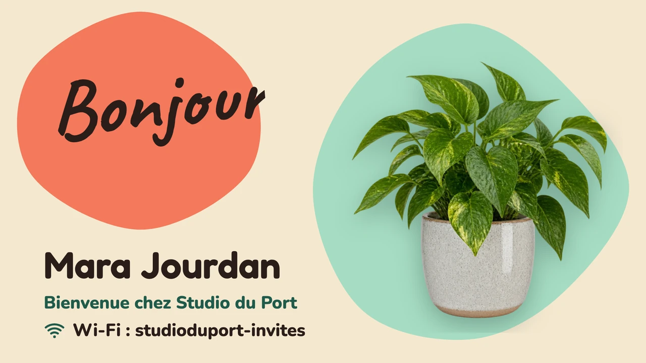 Bonjour sur post-it