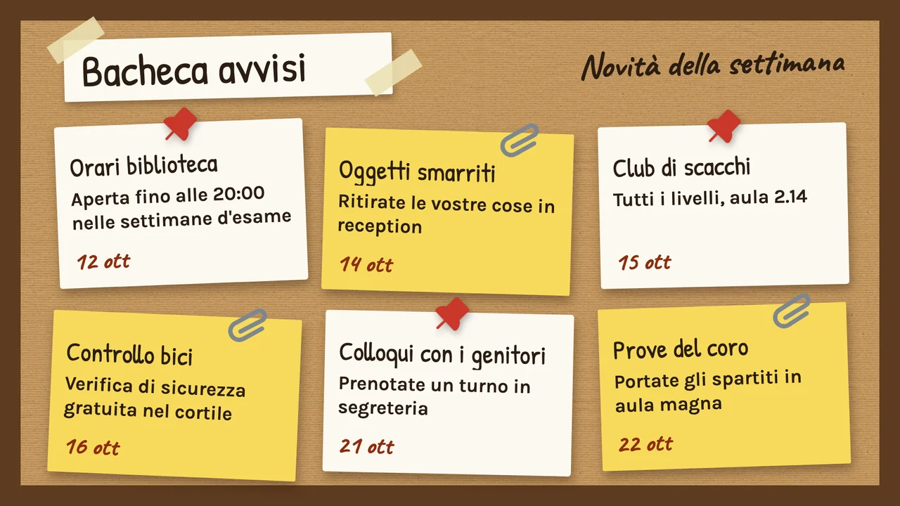 Bacheca di sughero
