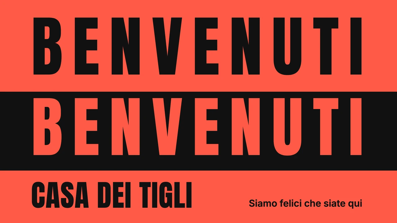 Poster BENVENUTI a pila