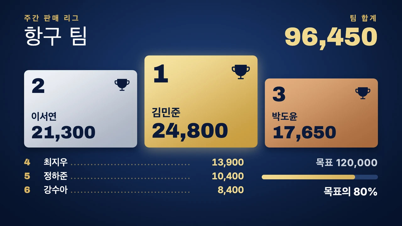 시상식 리그 테이블