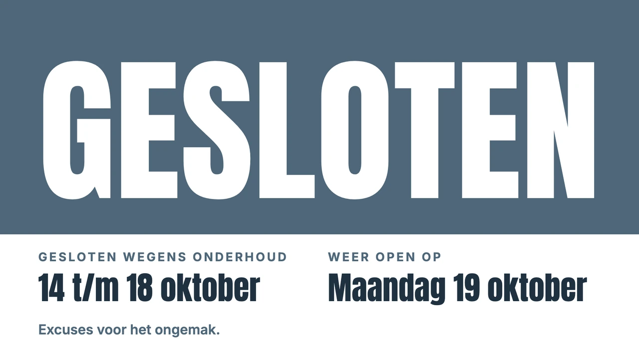 Reuzenwoord GESLOTEN