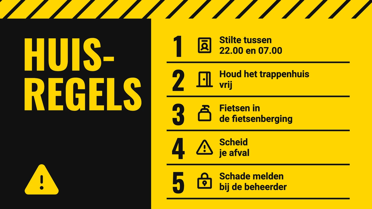 Waarschuwingsstrepen regels