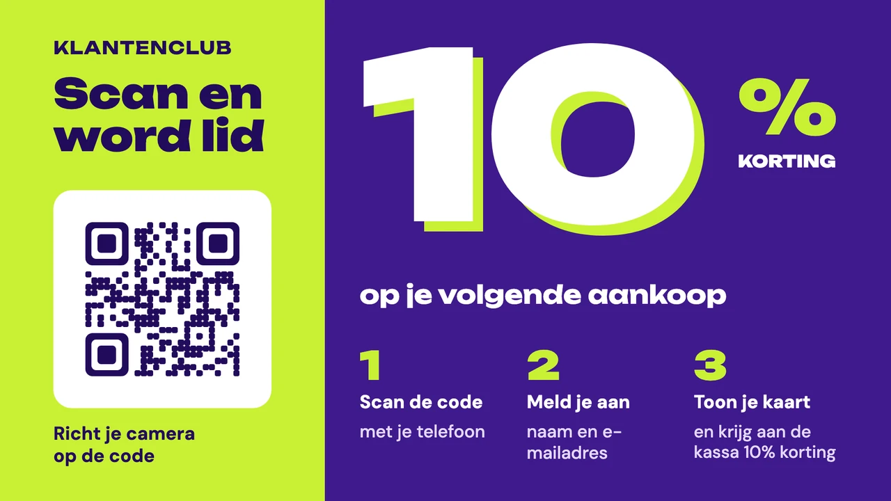 Reuzenkorting loyaliteit QR