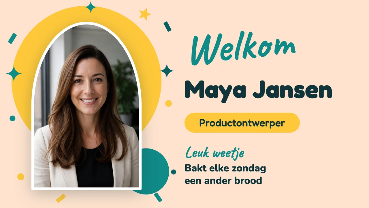 Feestdeur nieuwe collega
