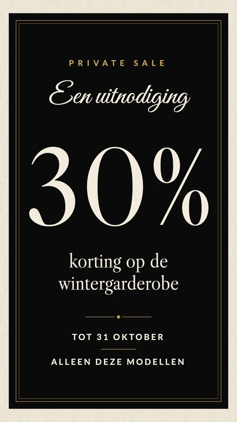 Uitnodiging private sale