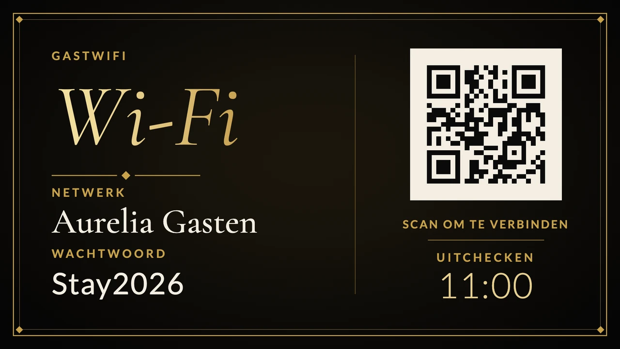 Netwerk in gouden lijst