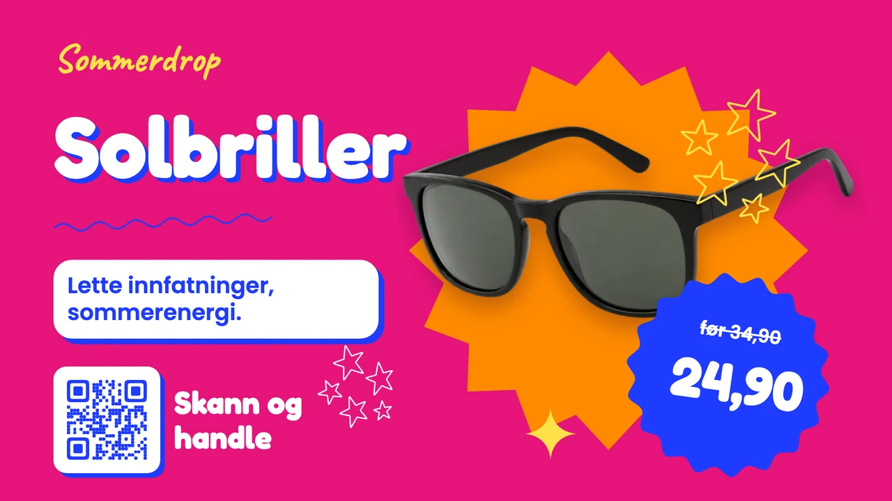 Klistremerkehaug med produkt