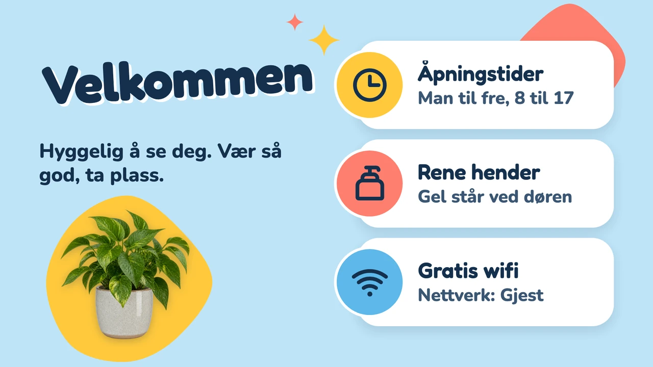 Himmelblått venterom