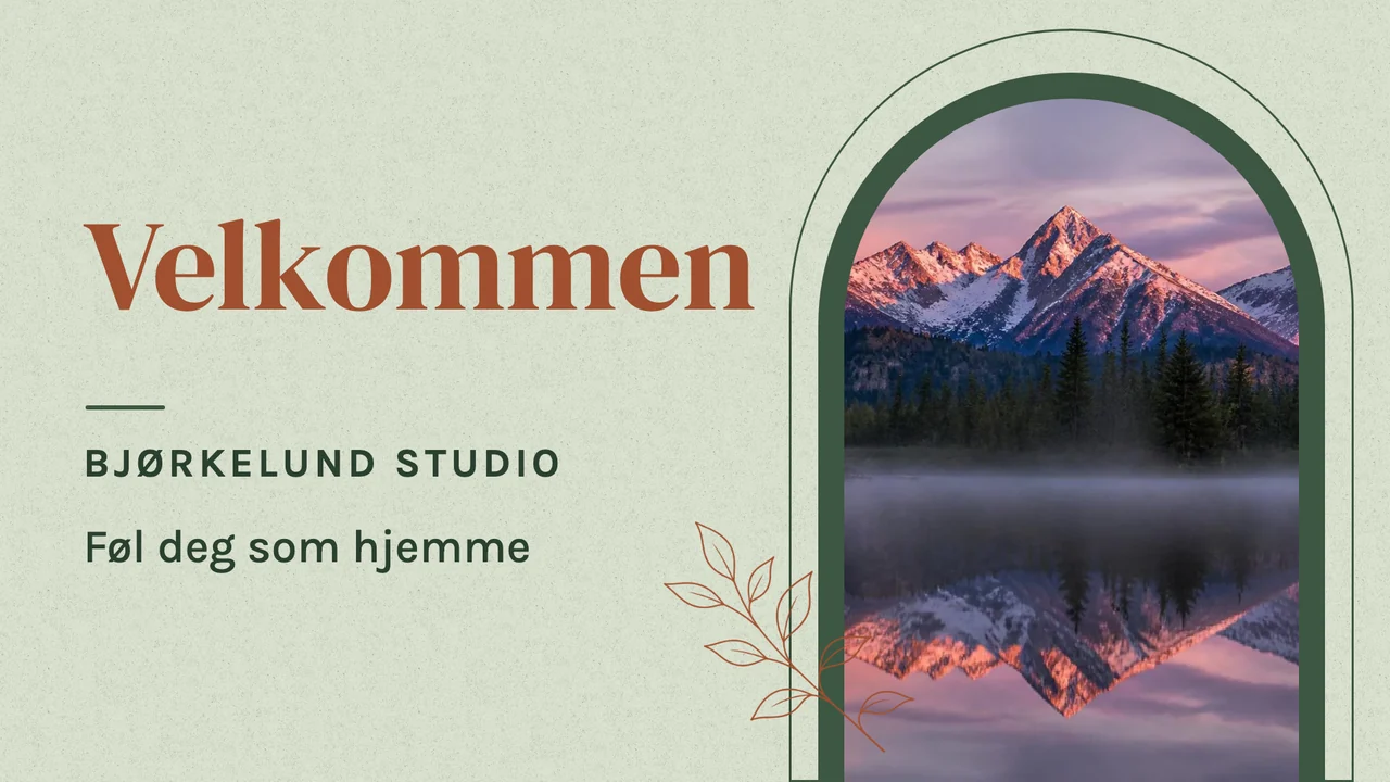 Velkomst i buet vindu