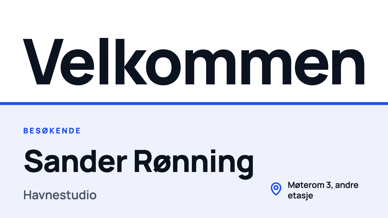 Gigantisk velkomstord