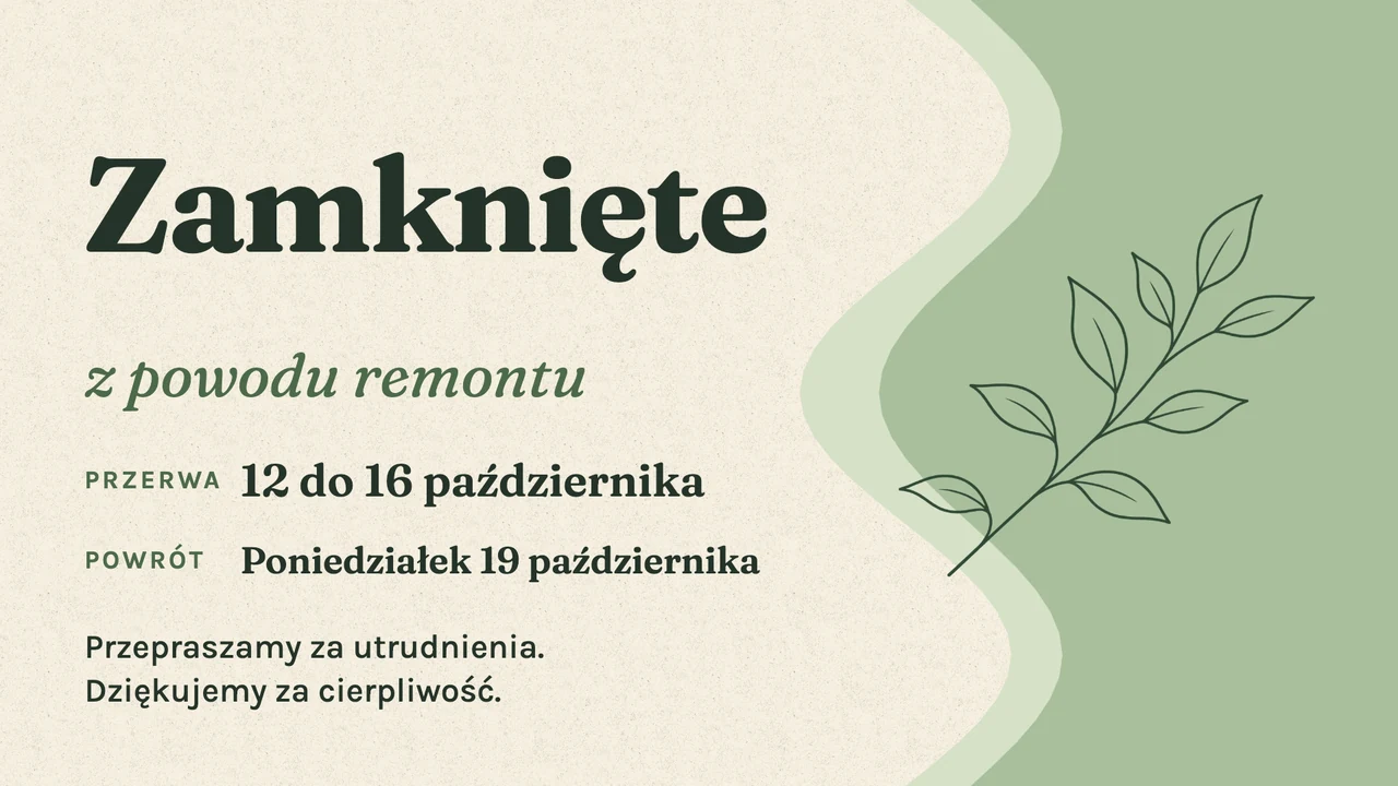 Spokojna przerwa, zamknięte
