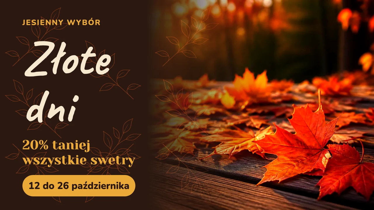 Etykieta jesiennych liści
