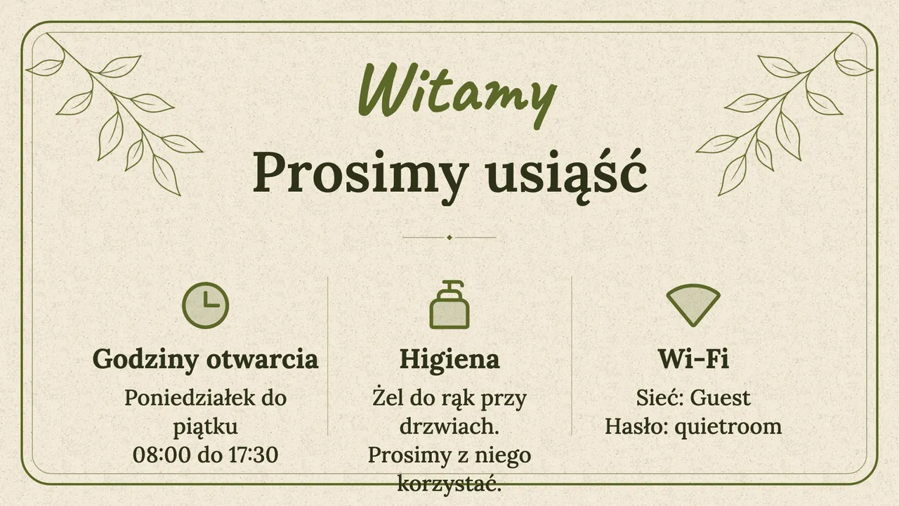 Ręczna karta poczekalni