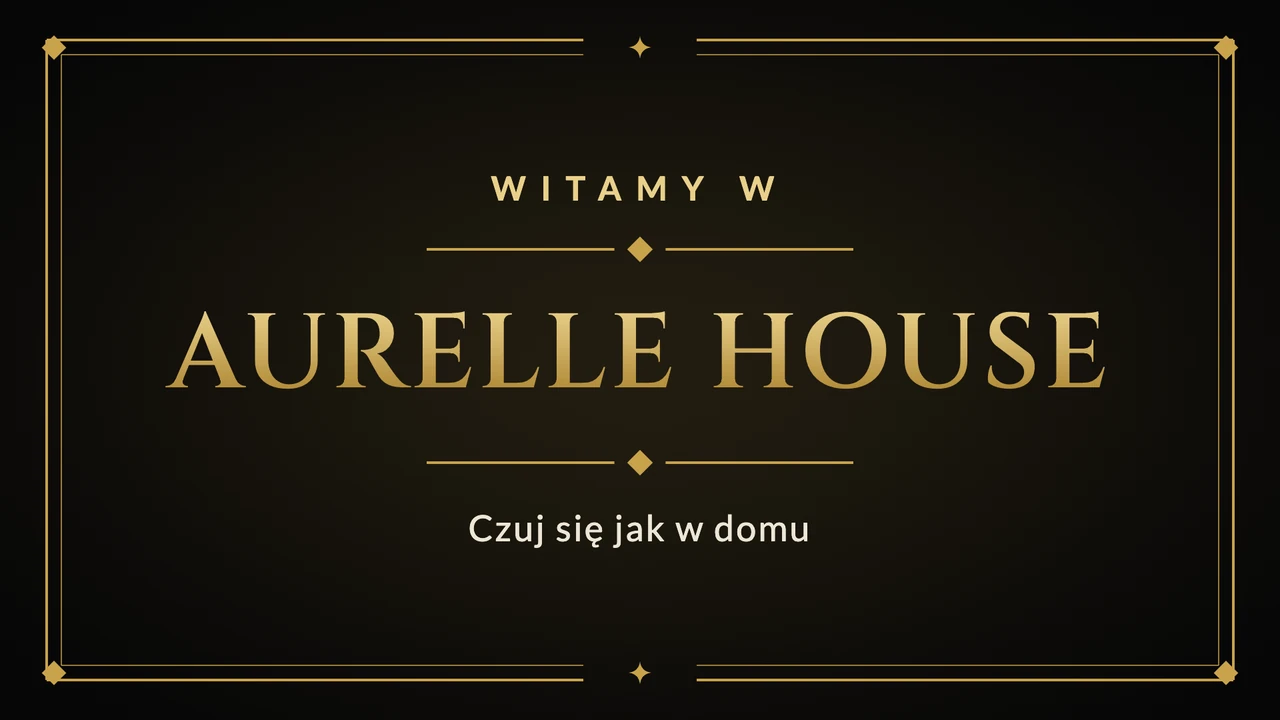 Złota ramka powitania