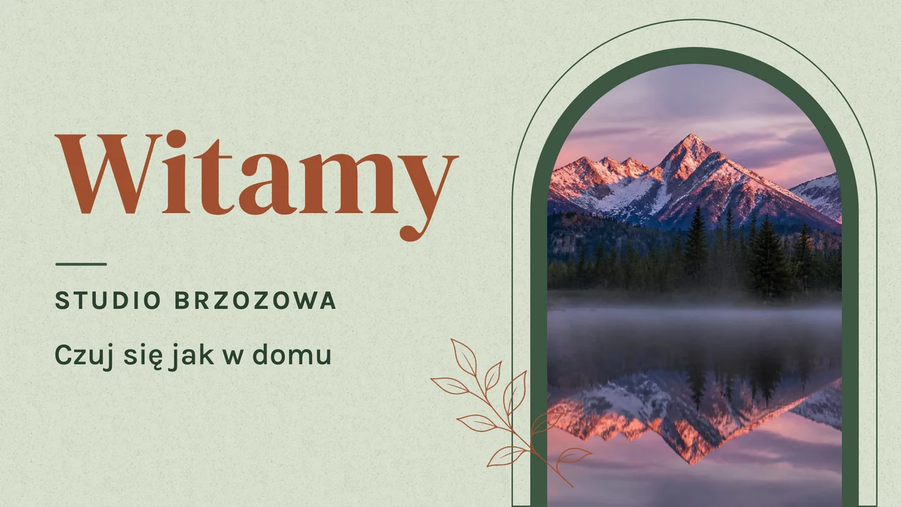 Powitanie w oknie z łukiem