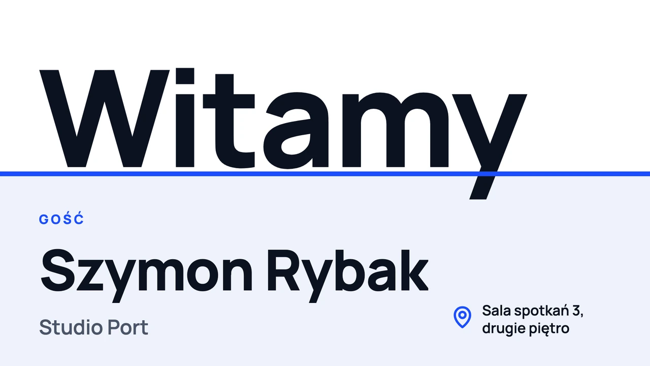 Wielkie słowo powitania